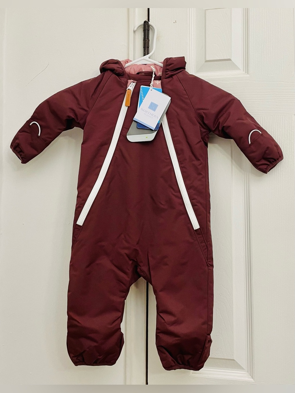 NEW Northern Classics Sz 12 Months Snowsuit - Deep Plum